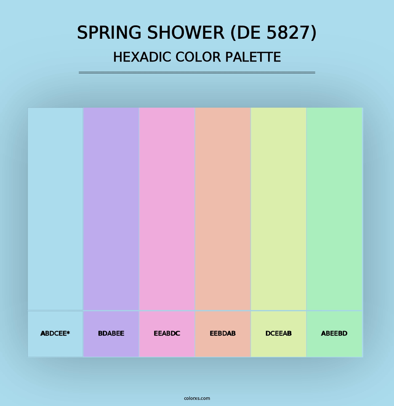 Spring Shower (DE 5827) - Hexadic Color Palette