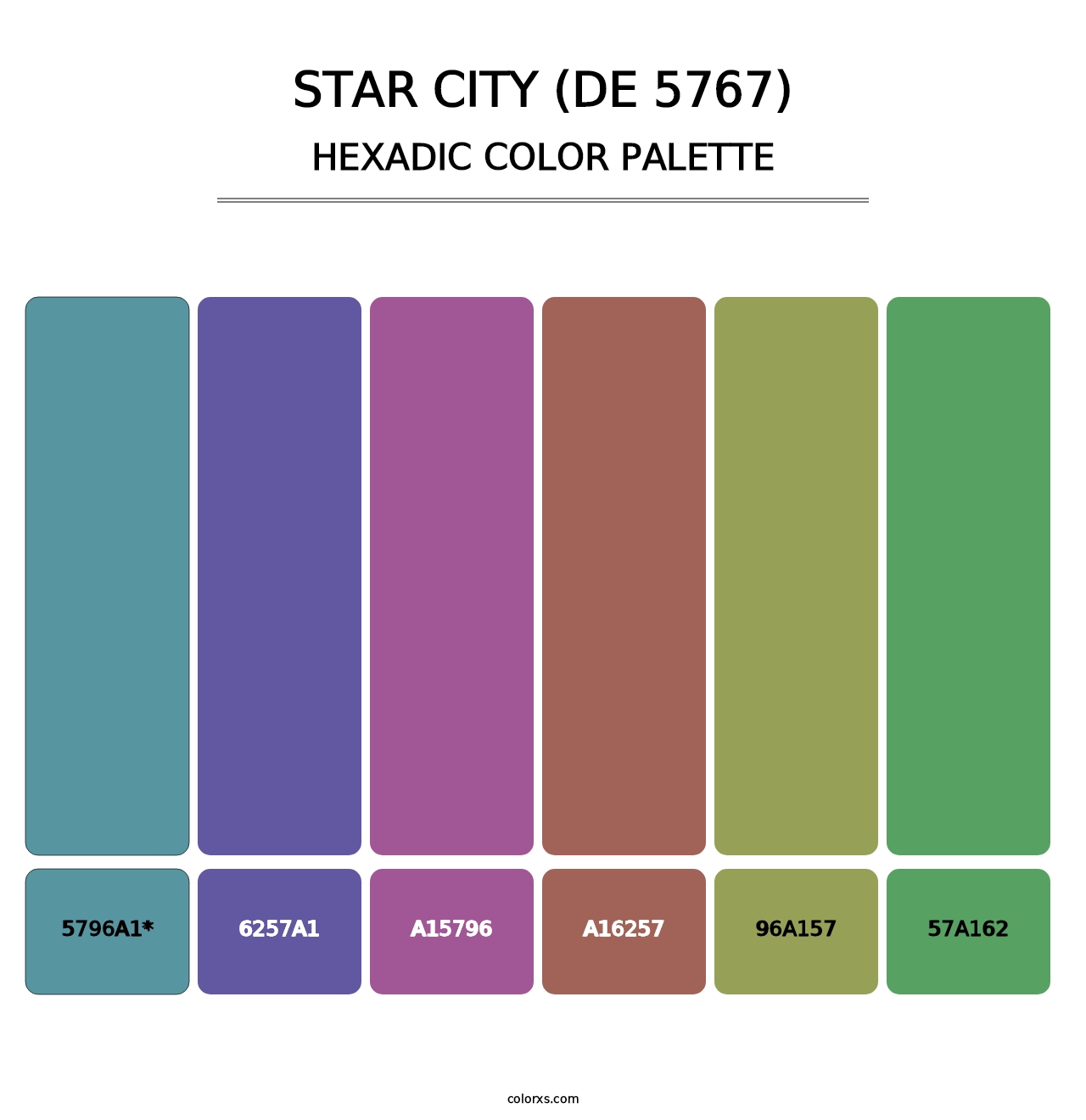 Star City (DE 5767) - Hexadic Color Palette