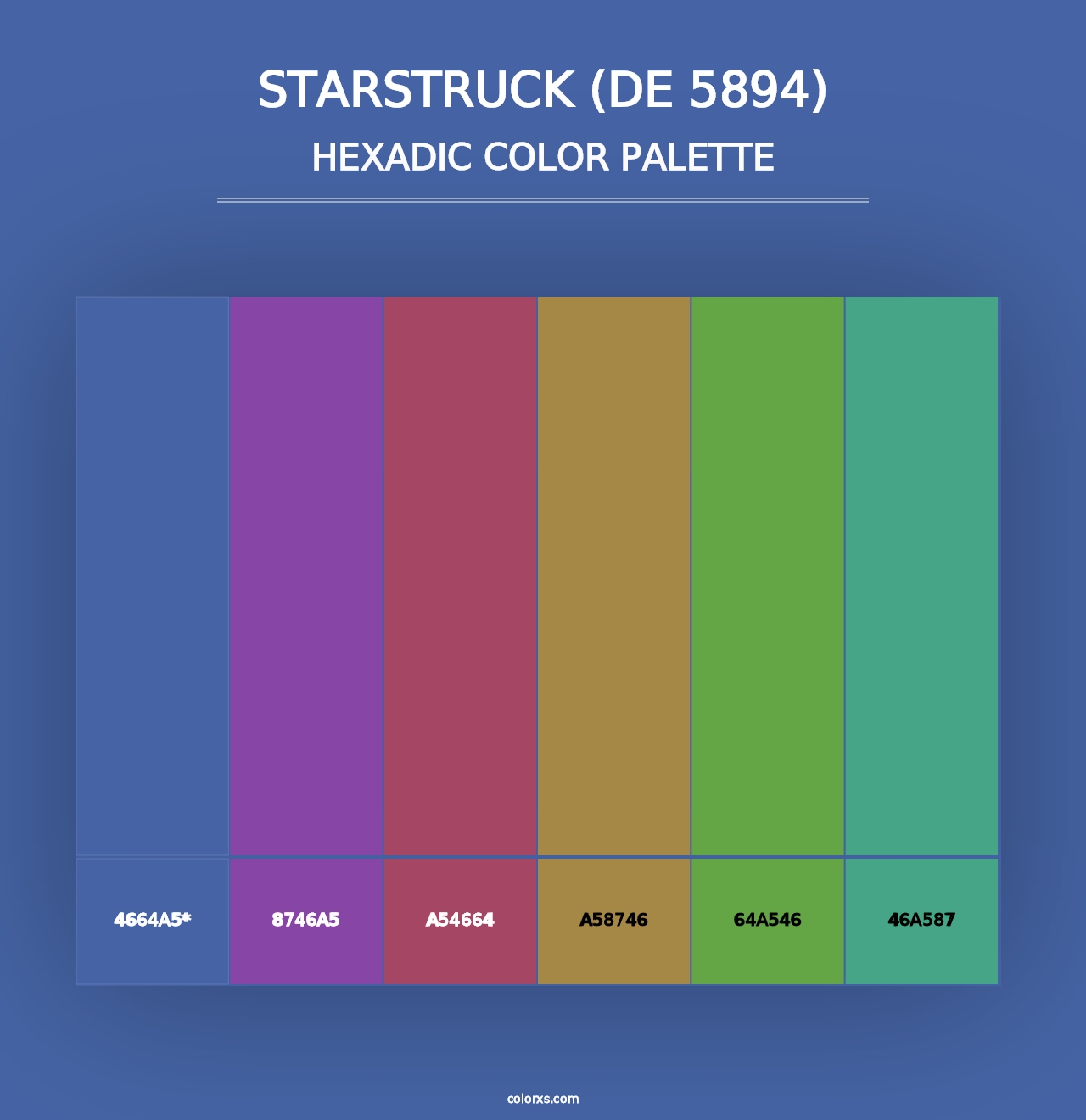 Starstruck (DE 5894) - Hexadic Color Palette