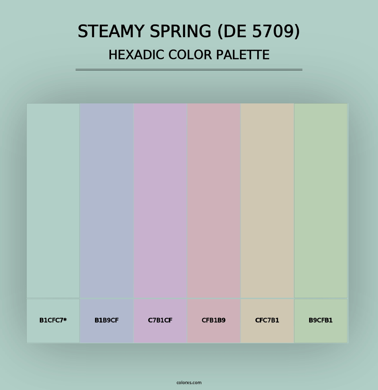 Steamy Spring (DE 5709) - Hexadic Color Palette