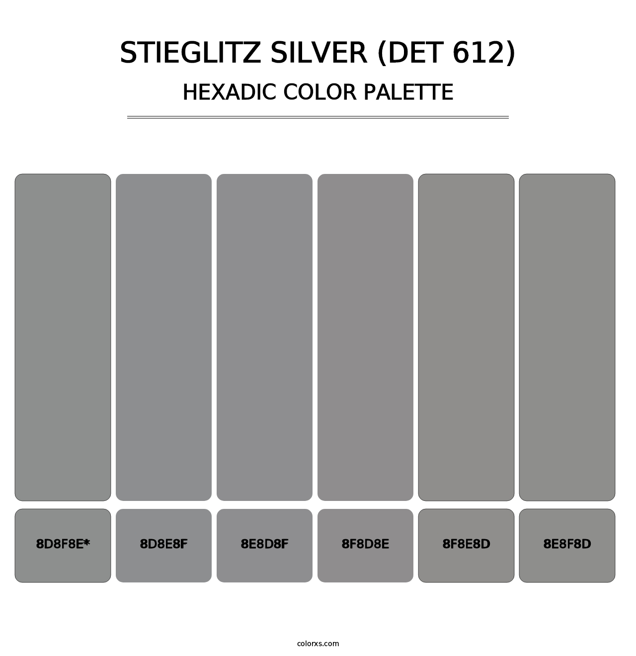 Stieglitz Silver (DET 612) - Hexadic Color Palette