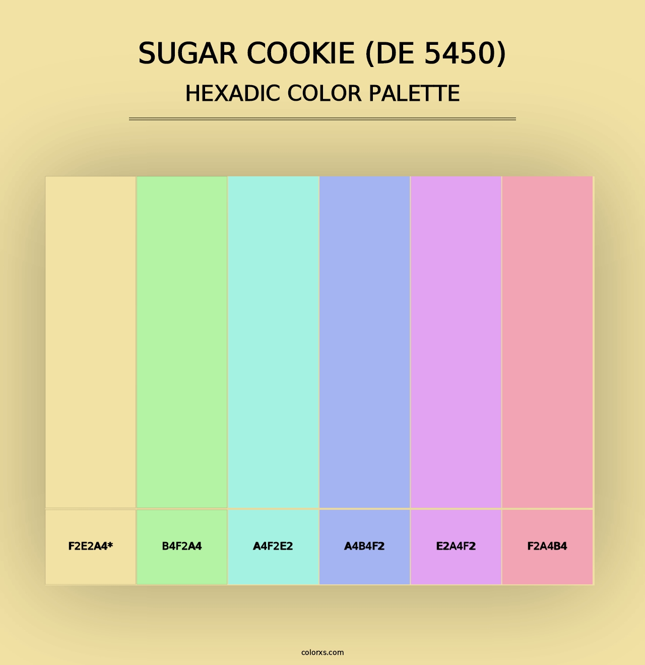 Sugar Cookie (DE 5450) - Hexadic Color Palette