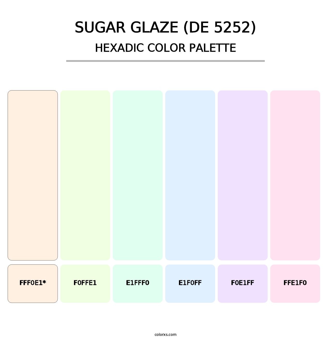 Sugar Glaze (DE 5252) - Hexadic Color Palette