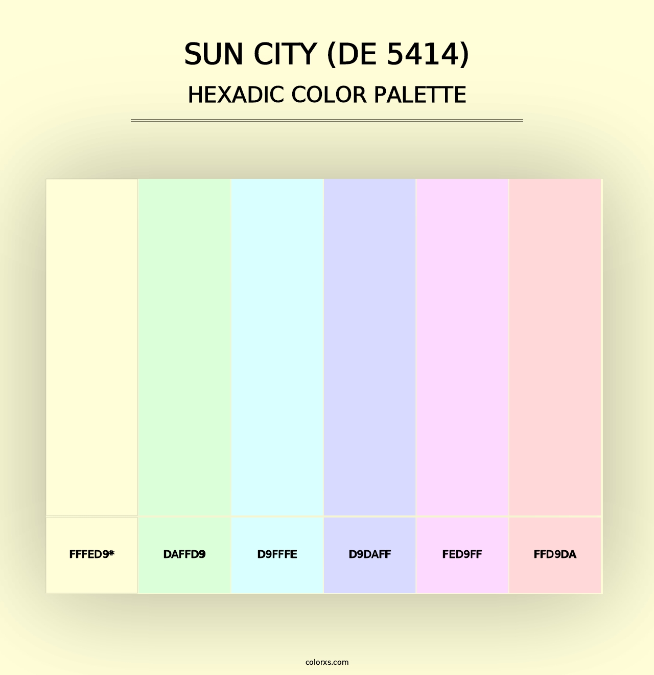 Sun City (DE 5414) - Hexadic Color Palette