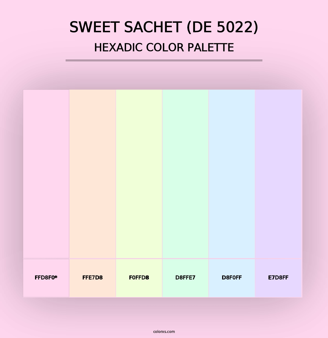 Sweet Sachet (DE 5022) - Hexadic Color Palette