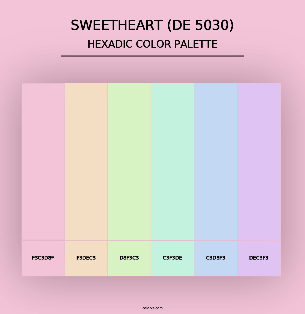 Sweetheart (DE 5030) - Hexadic Color Palette