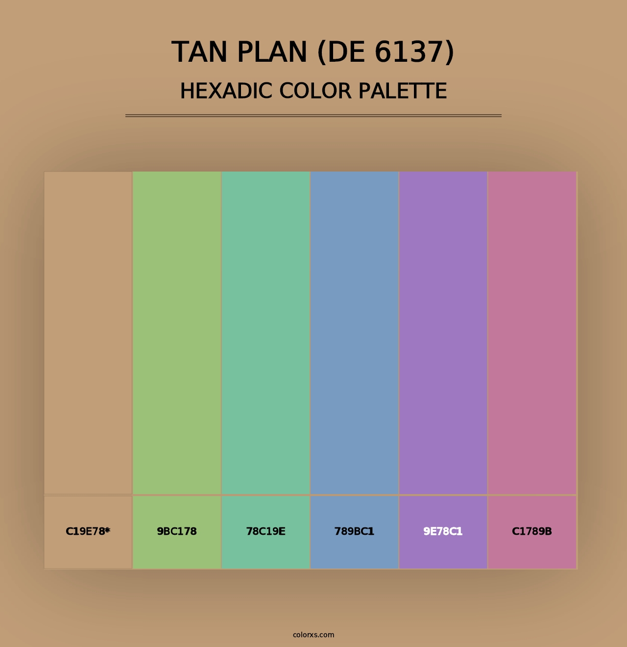 Tan Plan (DE 6137) - Hexadic Color Palette