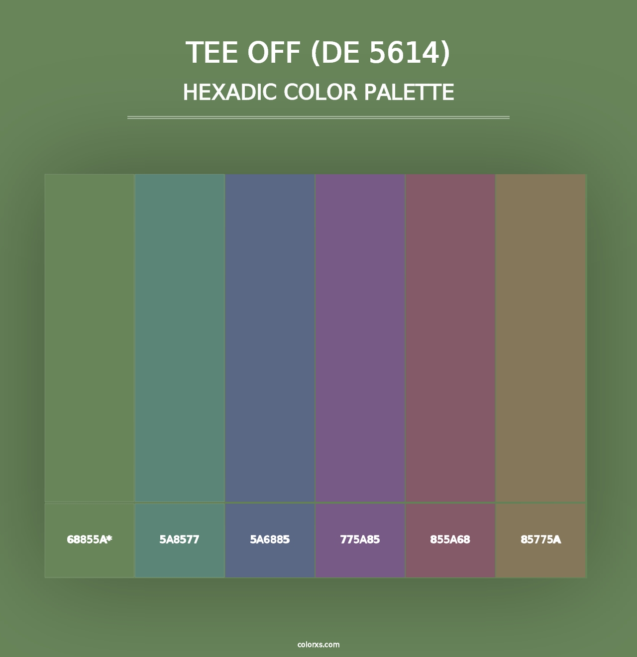 Tee Off (DE 5614) - Hexadic Color Palette