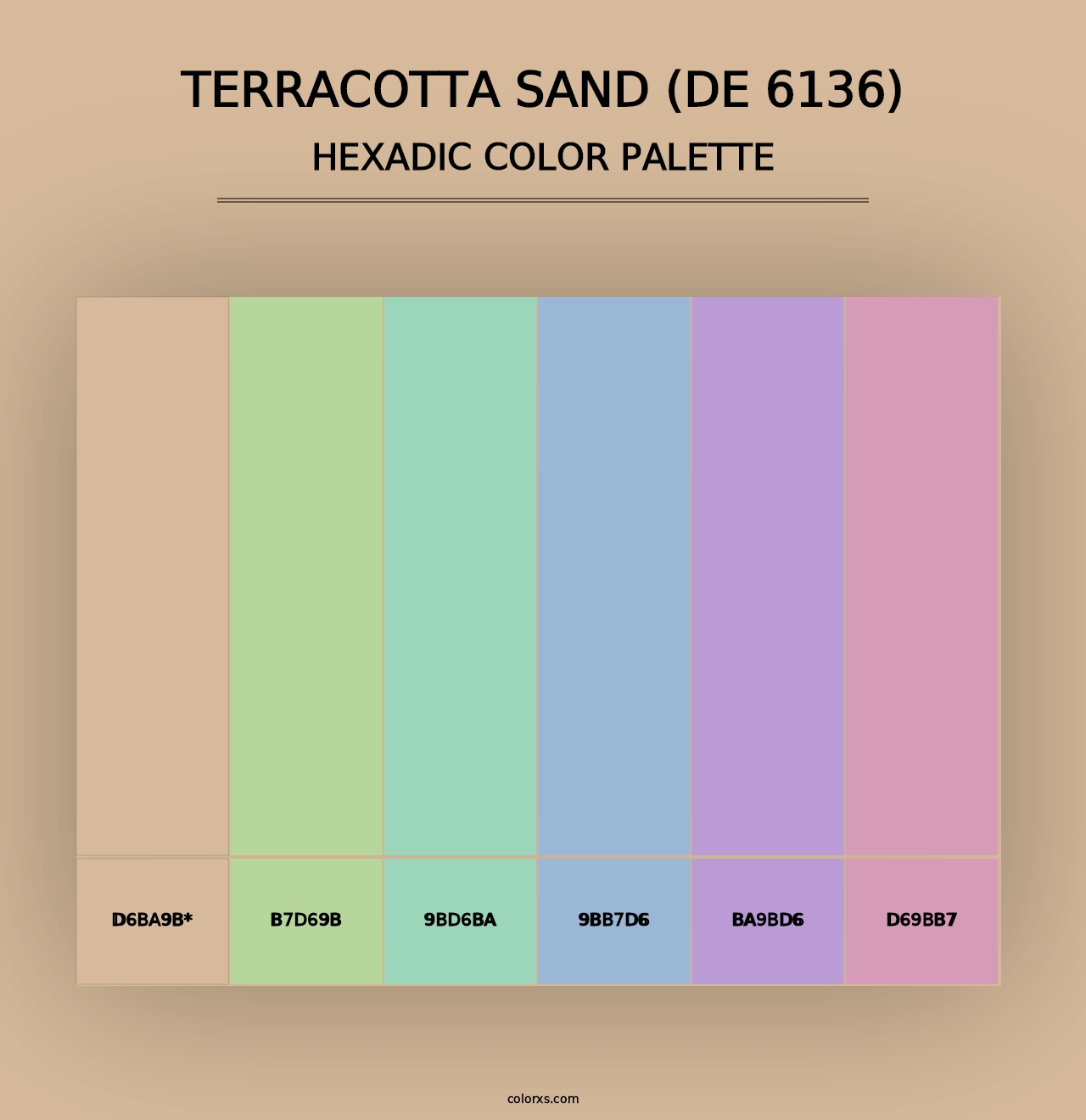 Terracotta Sand (DE 6136) - Hexadic Color Palette