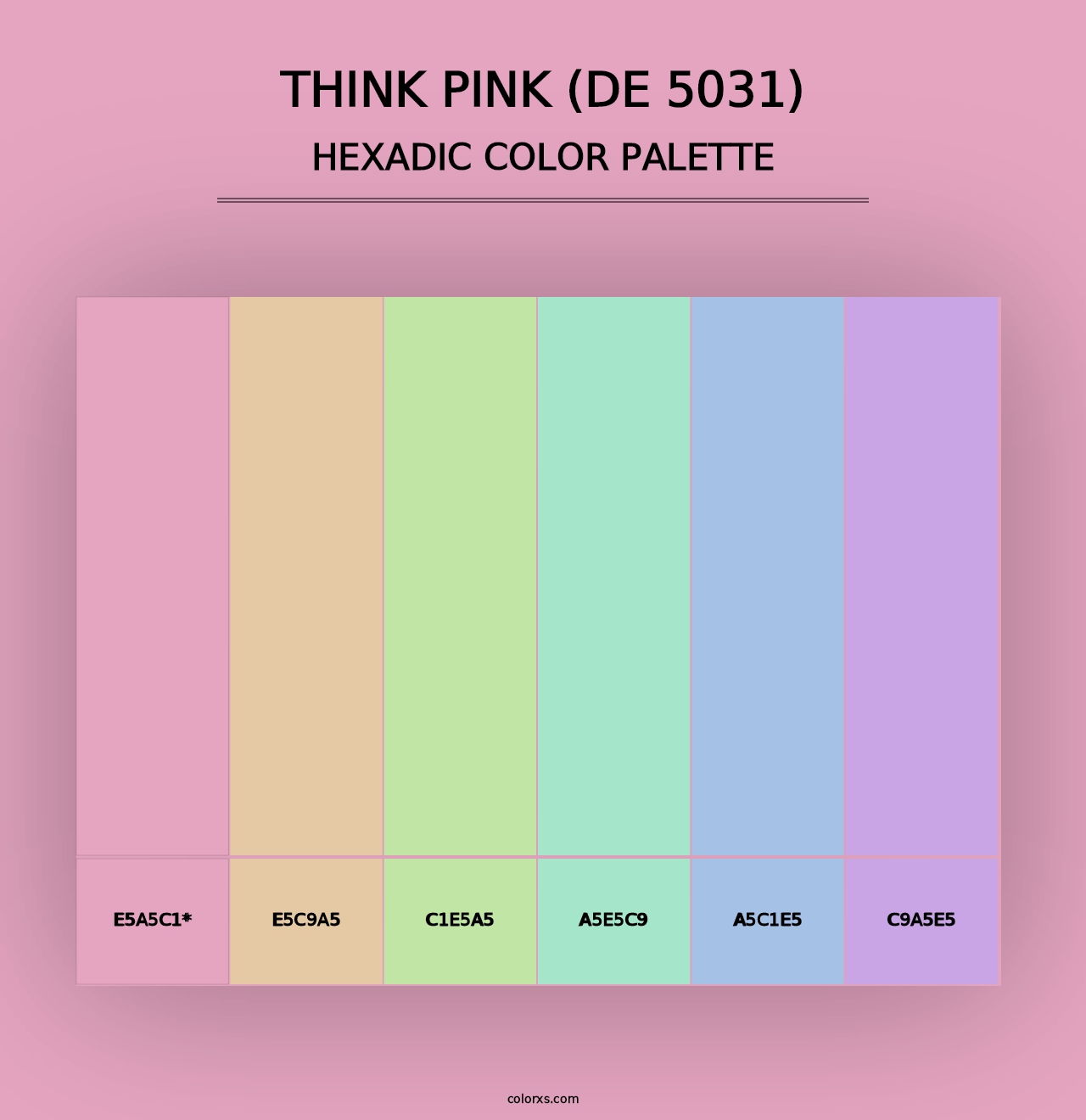 Think Pink (DE 5031) - Hexadic Color Palette