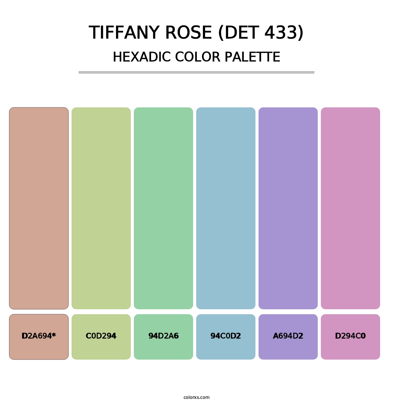 Tiffany Rose (DET 433) - Hexadic Color Palette