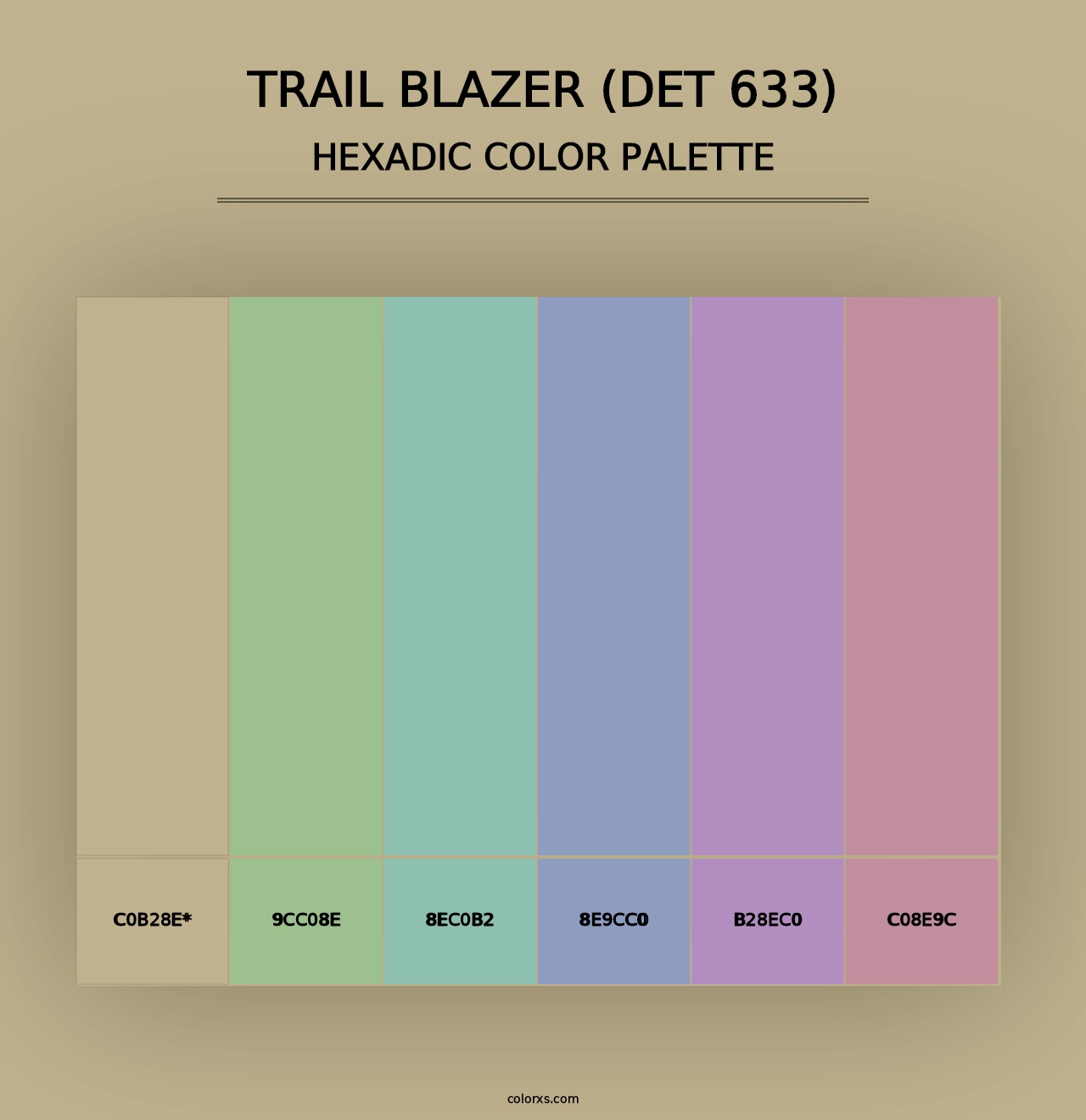 Trail Blazer (DET 633) - Hexadic Color Palette