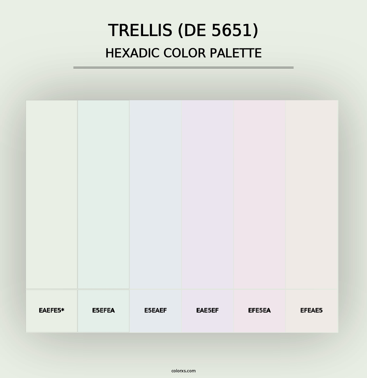 Trellis (DE 5651) - Hexadic Color Palette