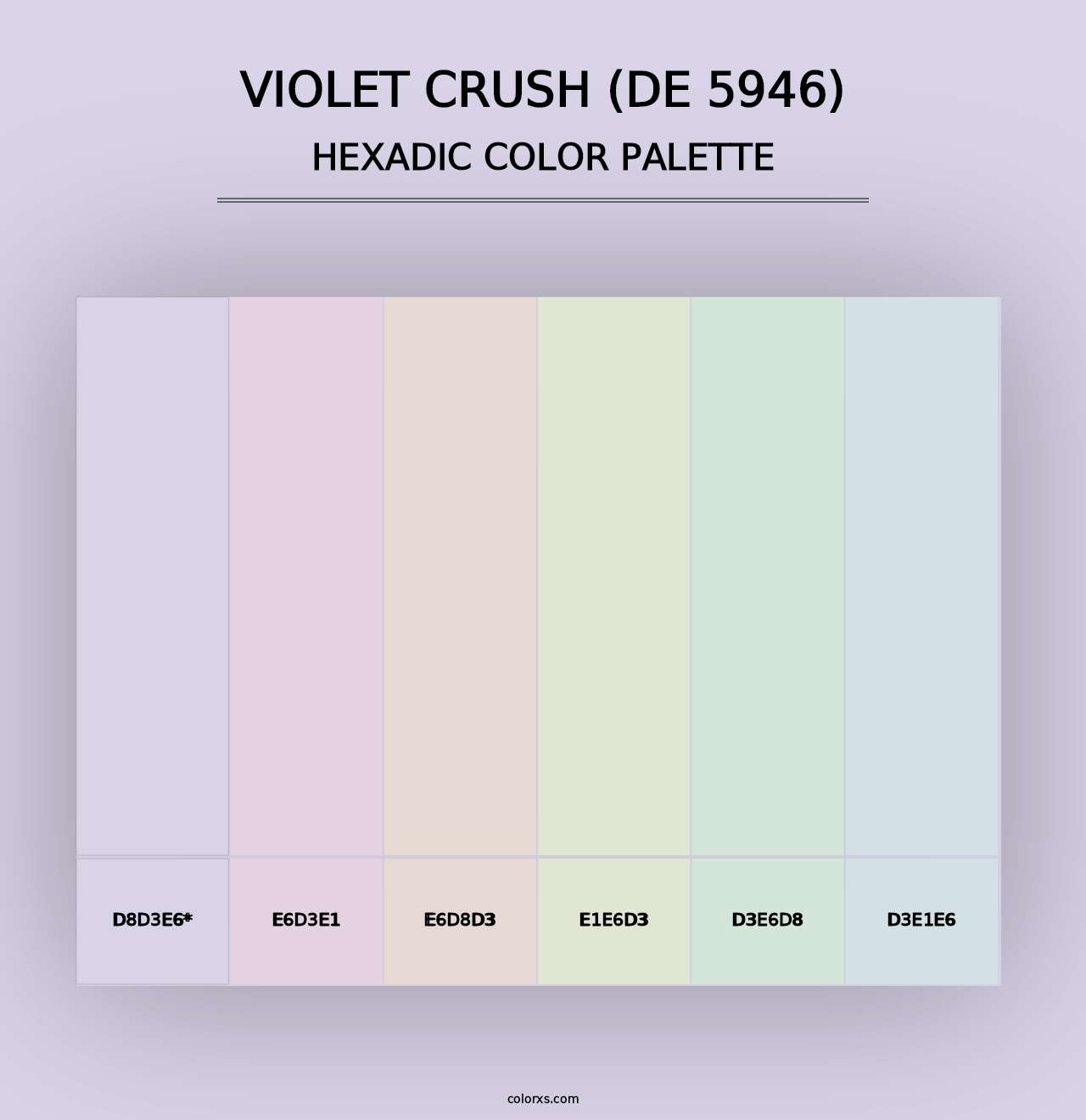 Violet Crush (DE 5946) - Hexadic Color Palette