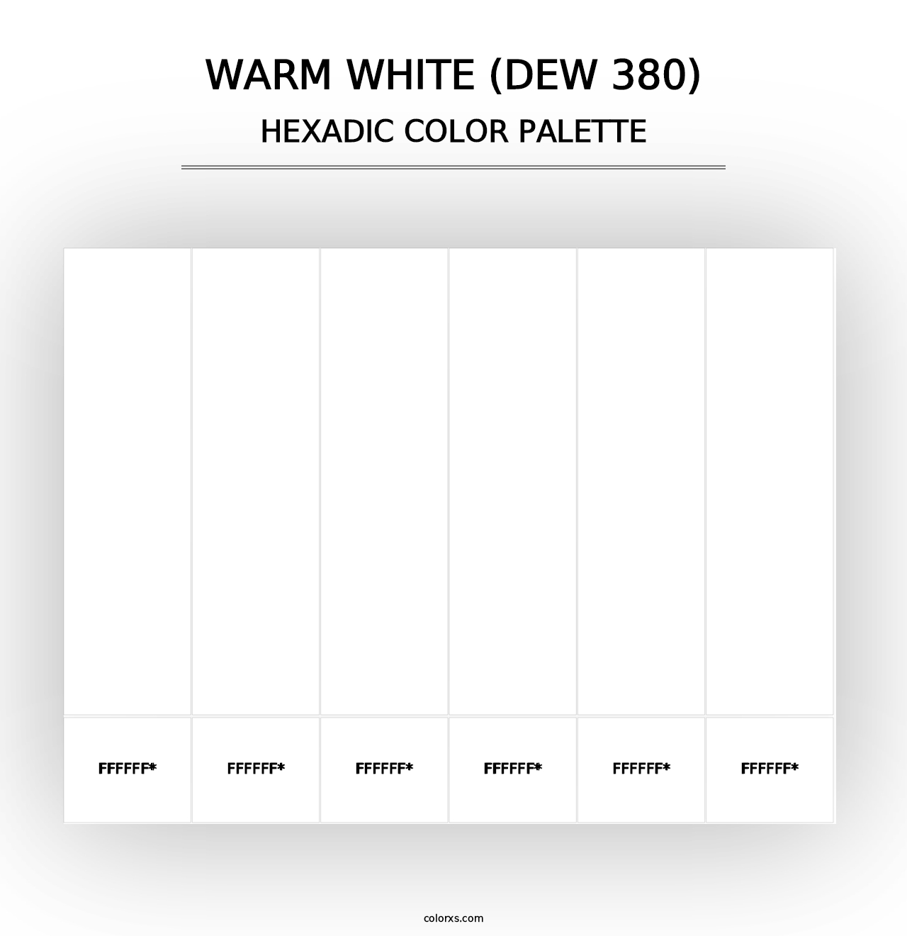 Warm White (DEW 380) - Hexadic Color Palette