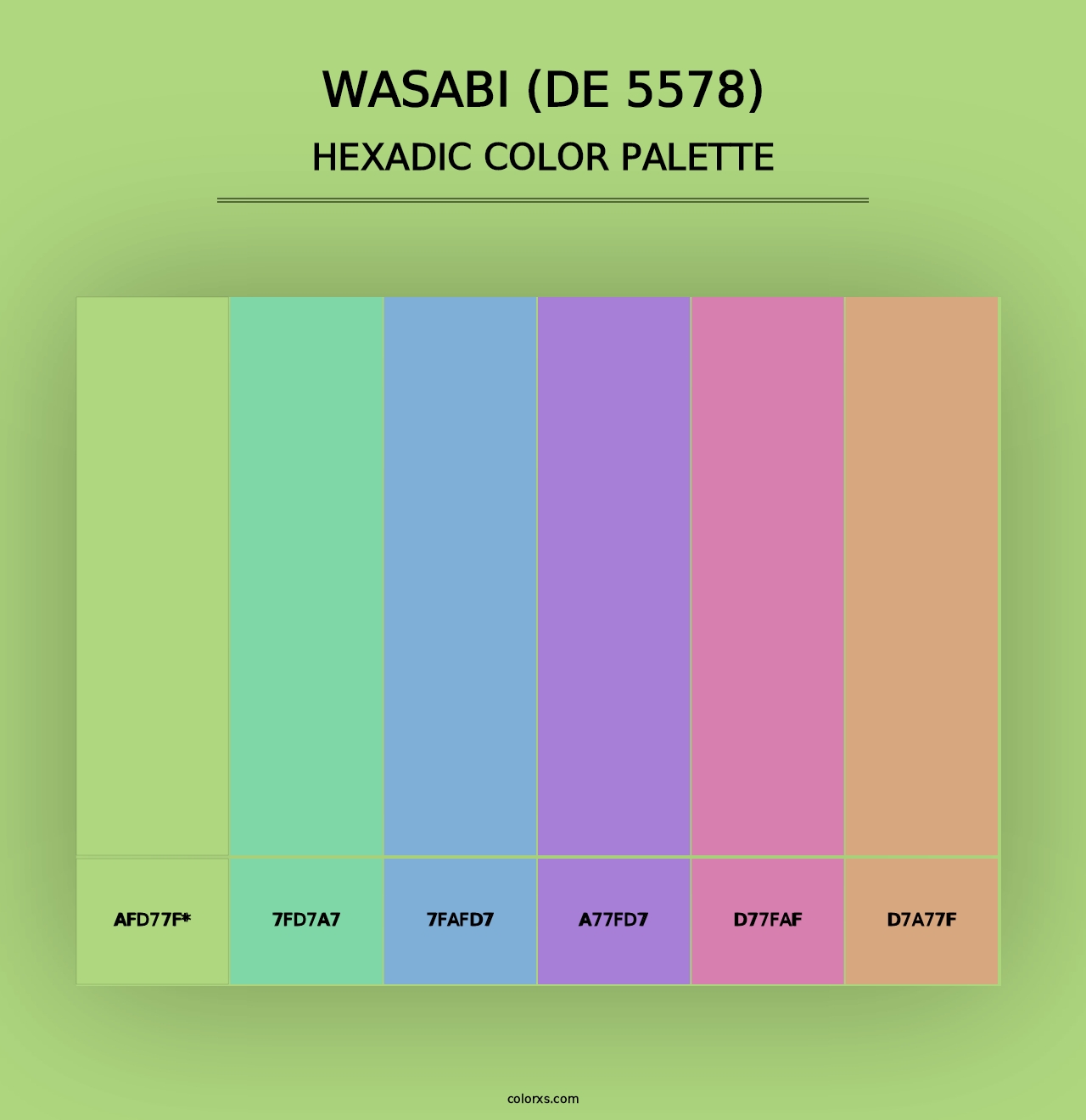 Wasabi (DE 5578) - Hexadic Color Palette