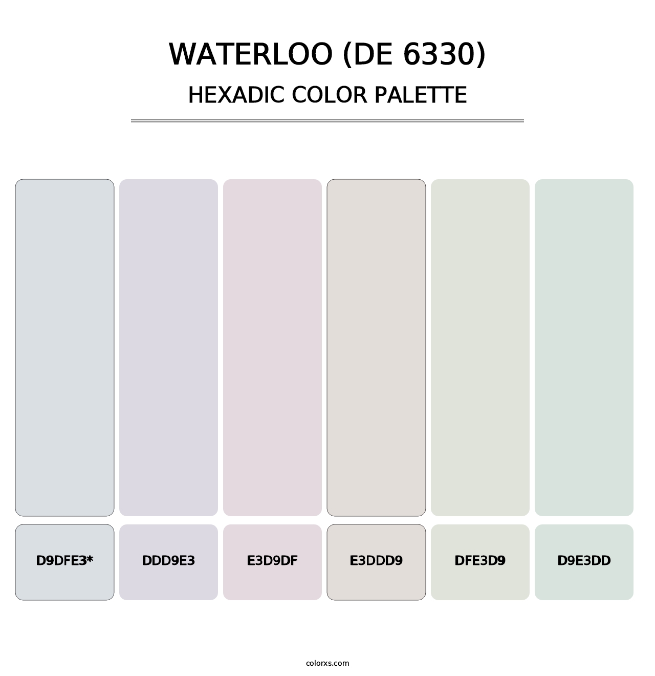 Waterloo (DE 6330) - Hexadic Color Palette