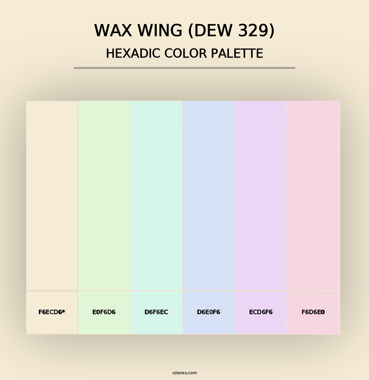 Wax Wing (DEW 329) - Hexadic Color Palette