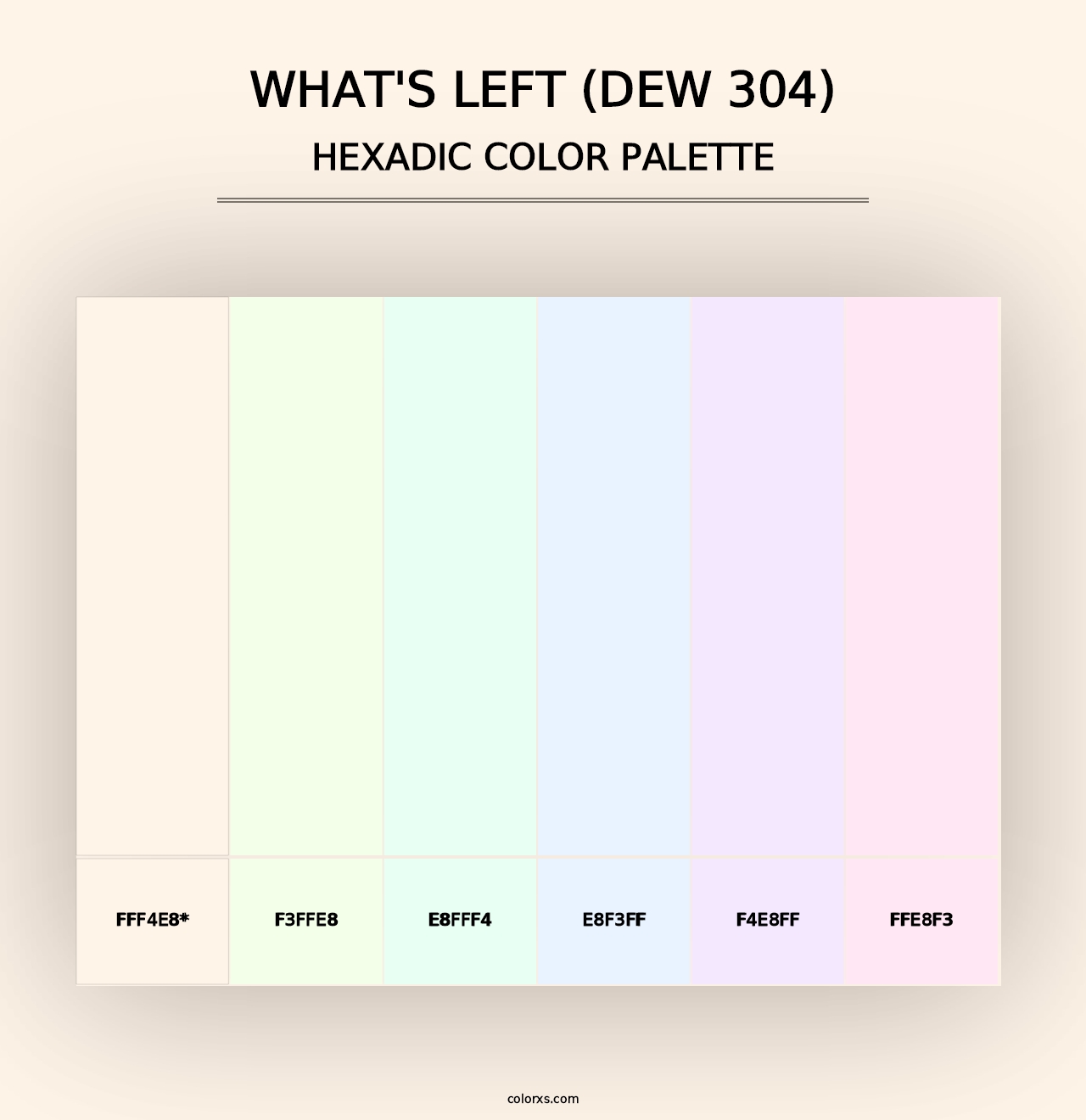 What's Left (DEW 304) - Hexadic Color Palette