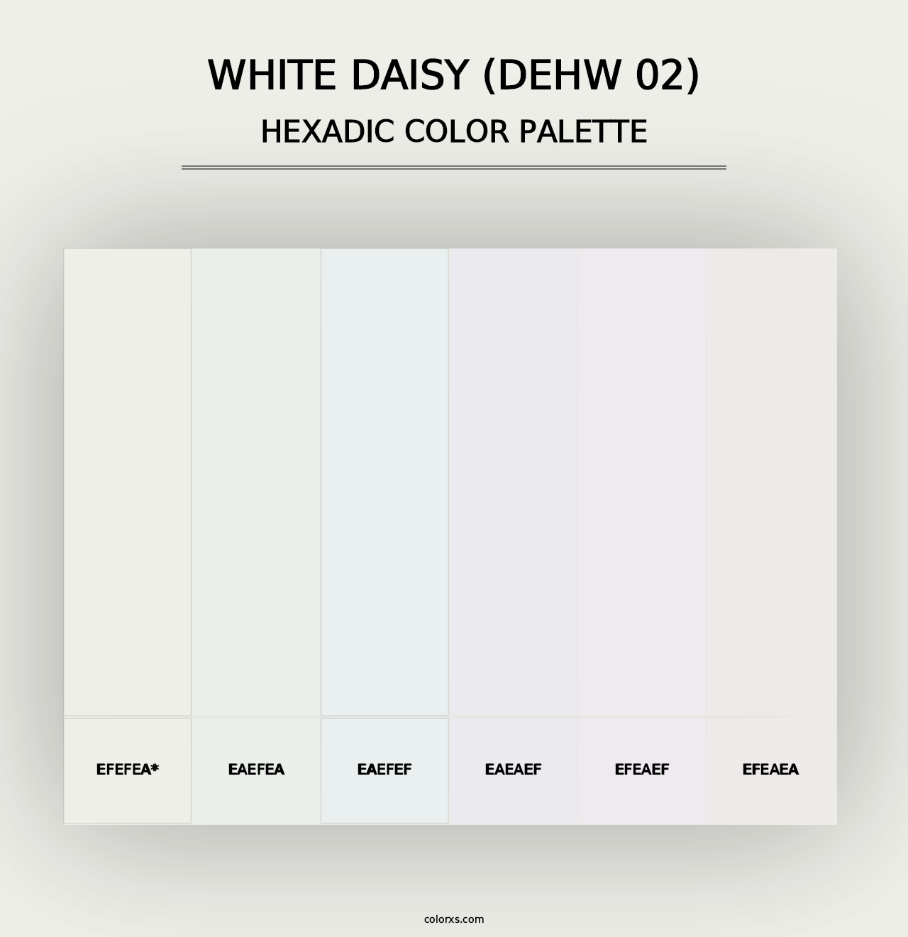 White Daisy (DEHW 02) - Hexadic Color Palette