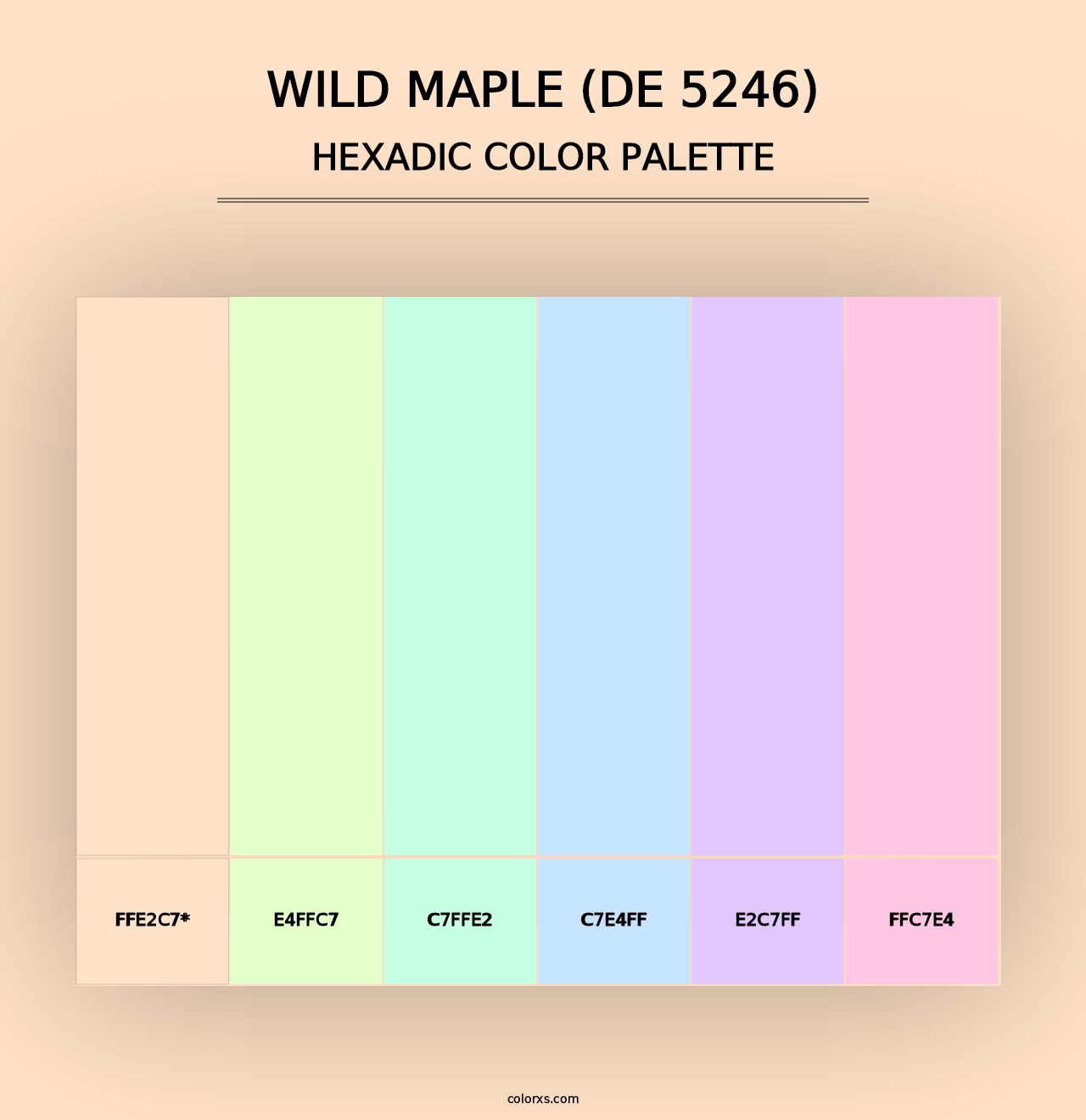 Wild Maple (DE 5246) - Hexadic Color Palette