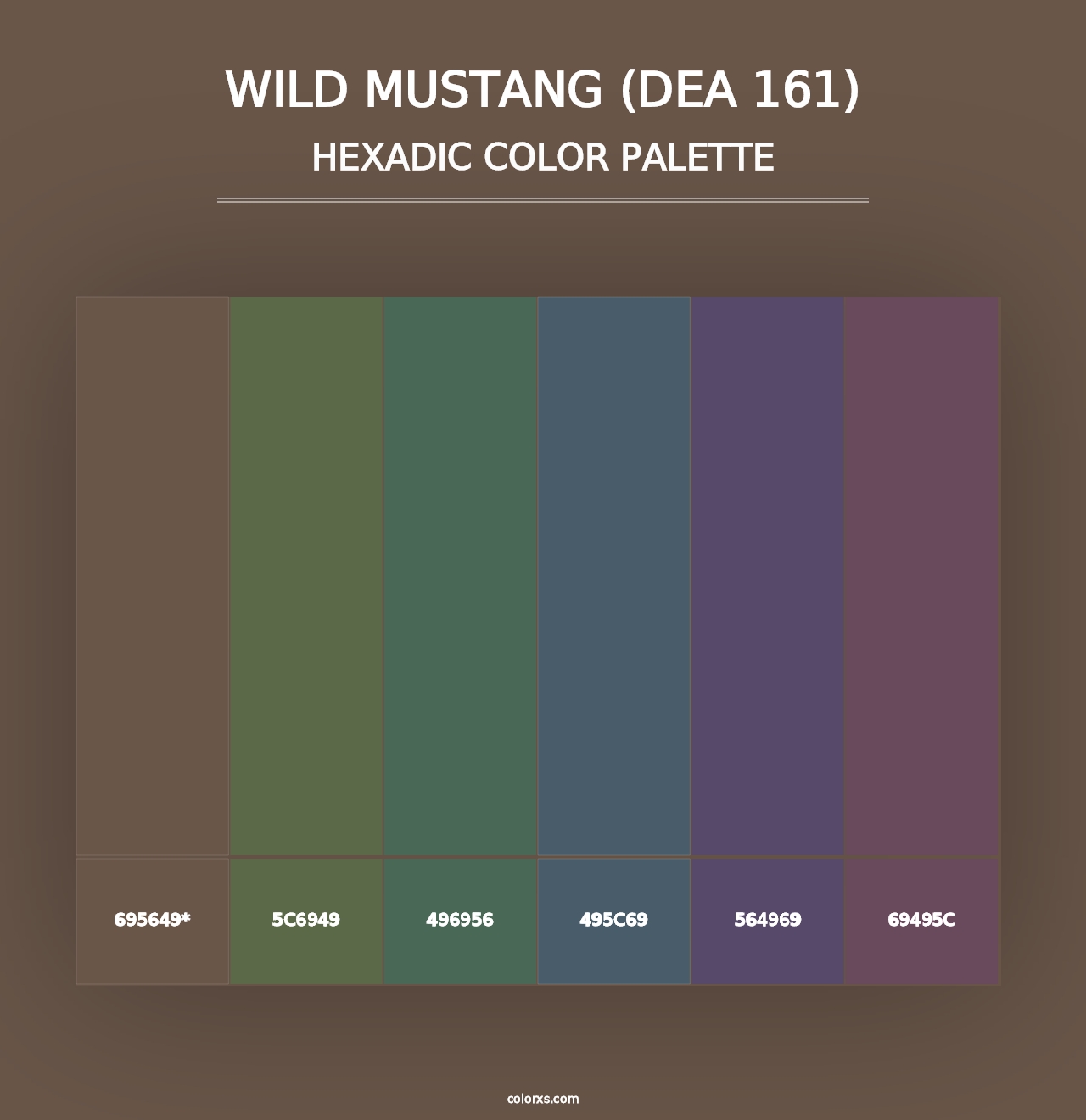 Wild Mustang (DEA 161) - Hexadic Color Palette