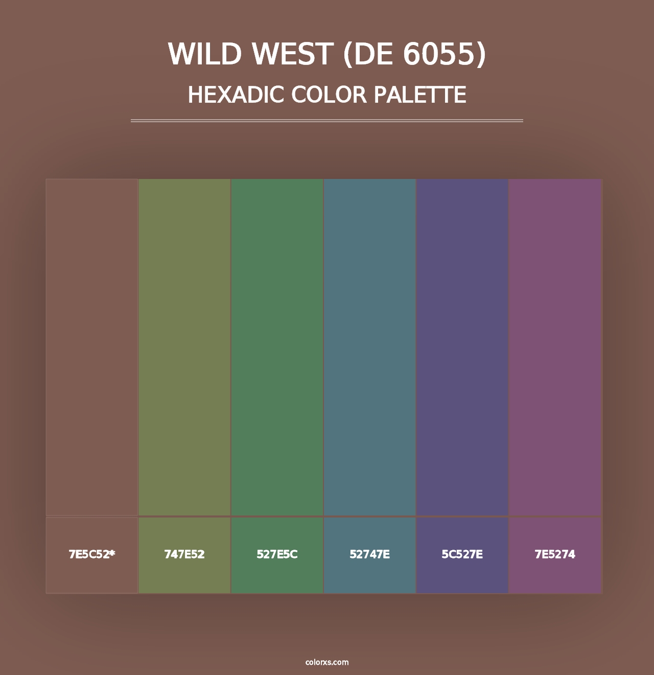 Wild West (DE 6055) - Hexadic Color Palette