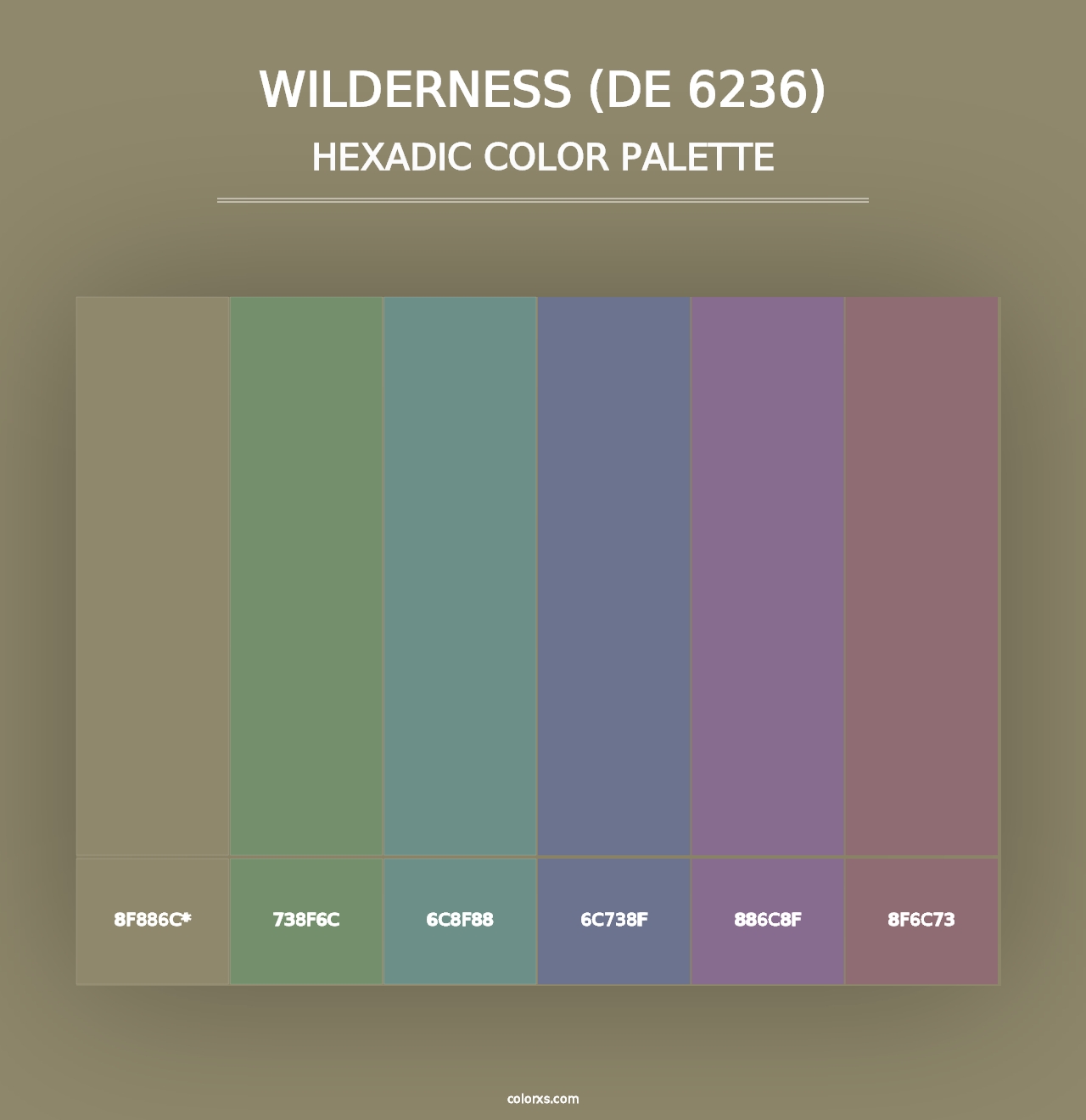 Wilderness (DE 6236) - Hexadic Color Palette