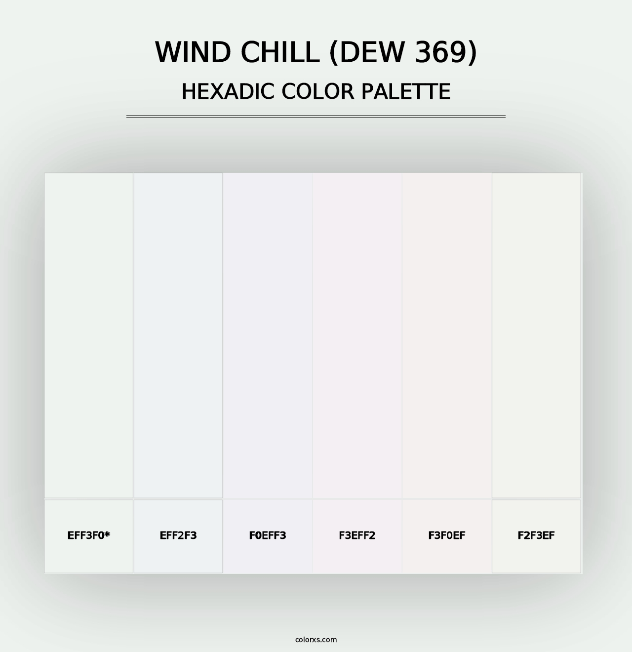 Wind Chill (DEW 369) - Hexadic Color Palette