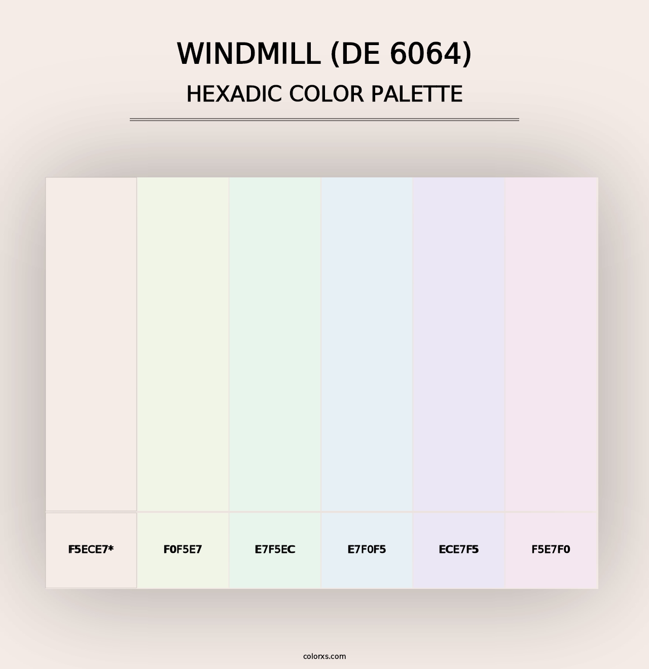 Windmill (DE 6064) - Hexadic Color Palette