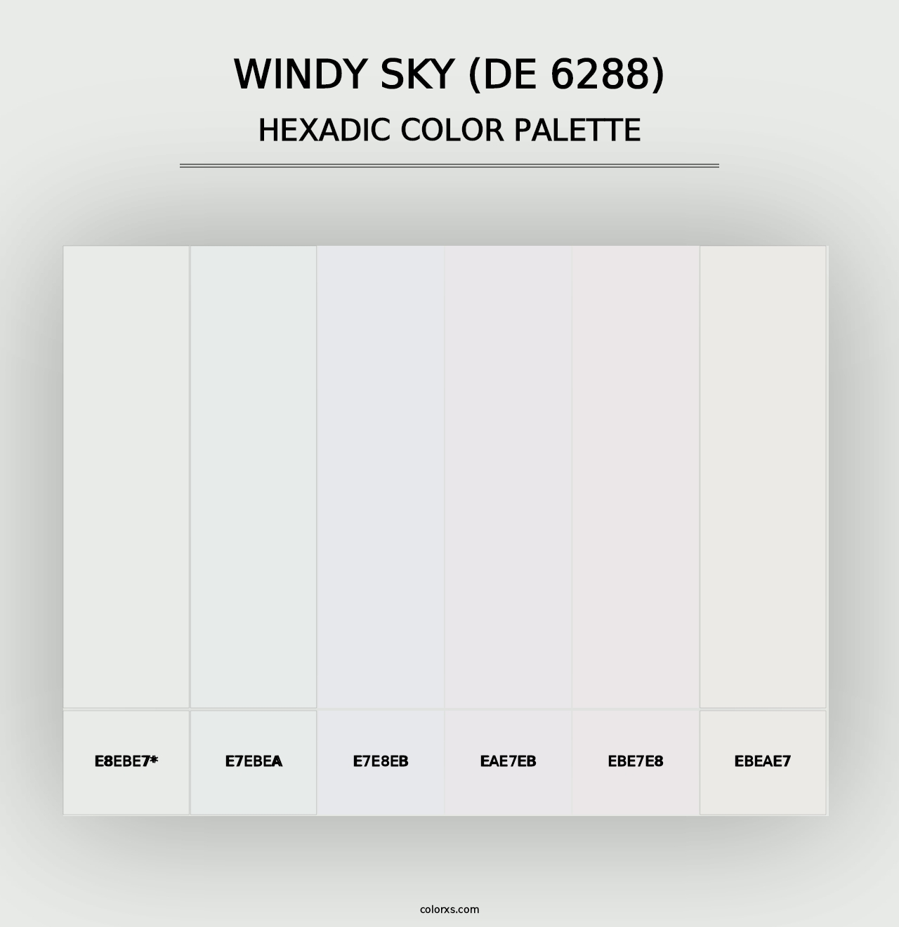 Windy Sky (DE 6288) - Hexadic Color Palette