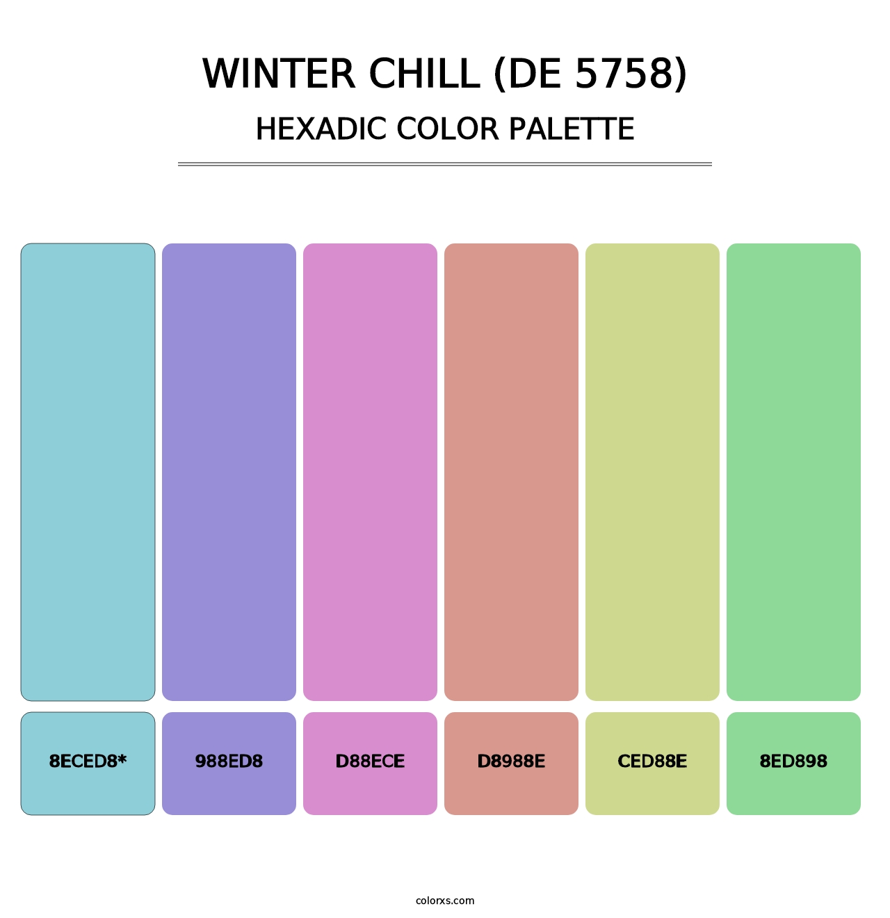 Winter Chill (DE 5758) - Hexadic Color Palette