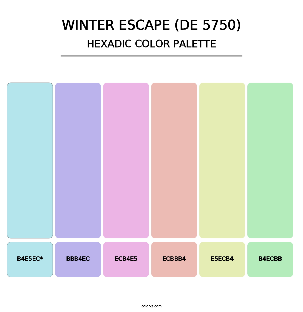 Winter Escape (DE 5750) - Hexadic Color Palette