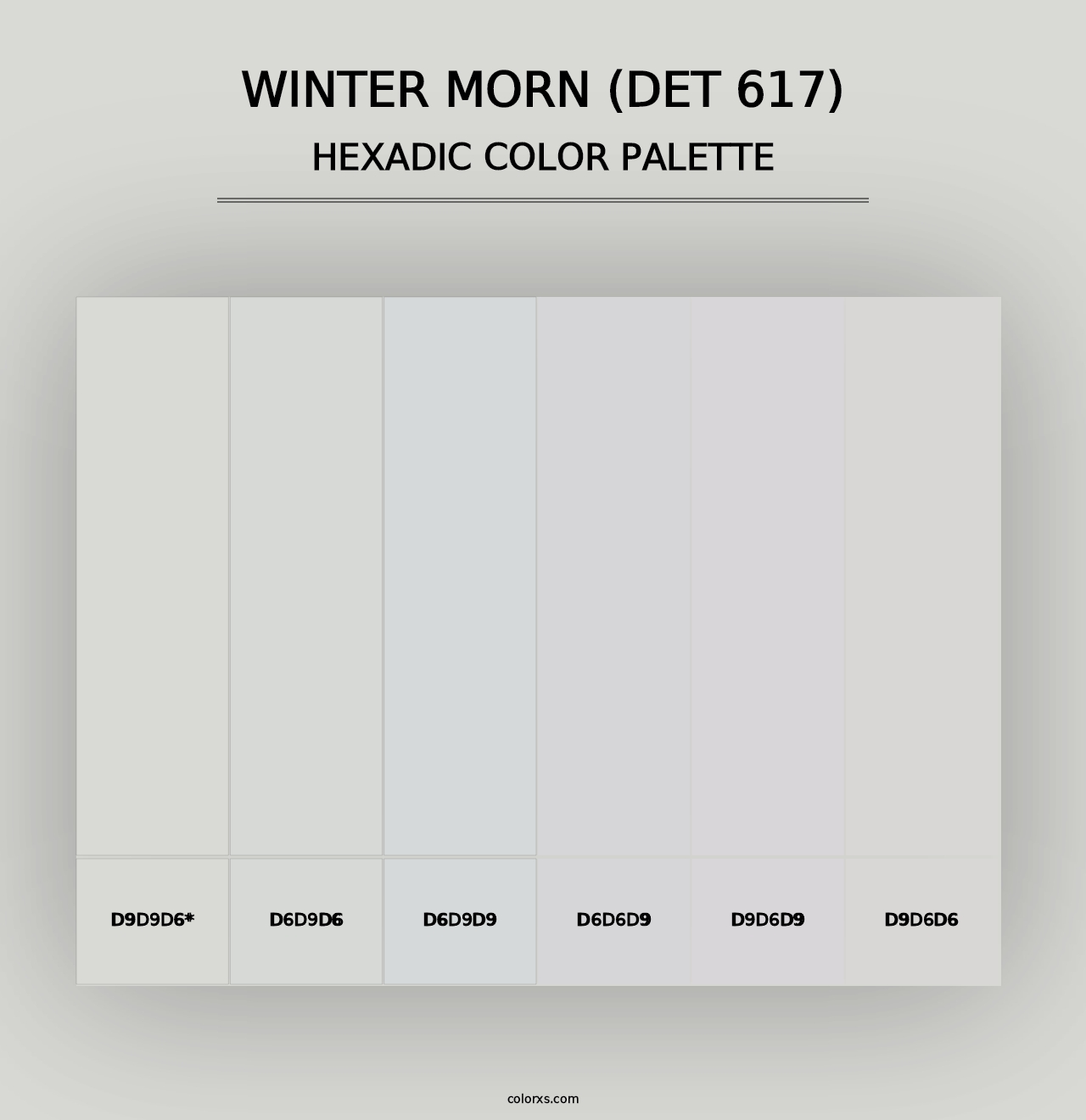 Winter Morn (DET 617) - Hexadic Color Palette