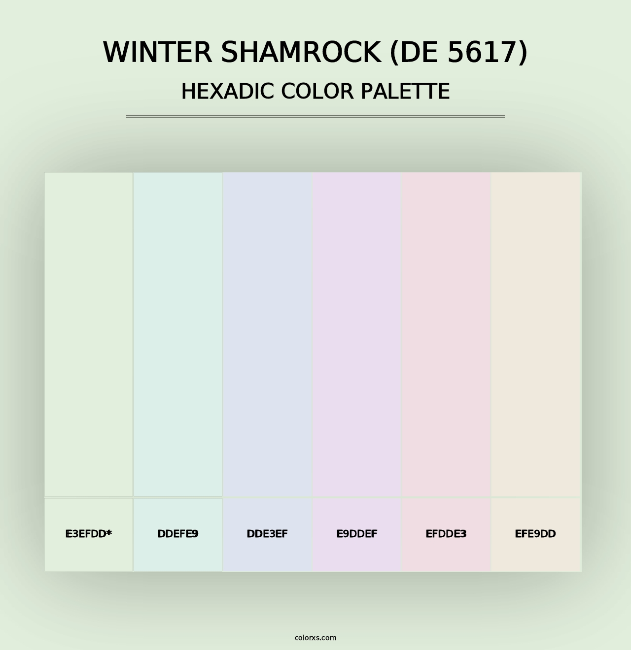 Winter Shamrock (DE 5617) - Hexadic Color Palette