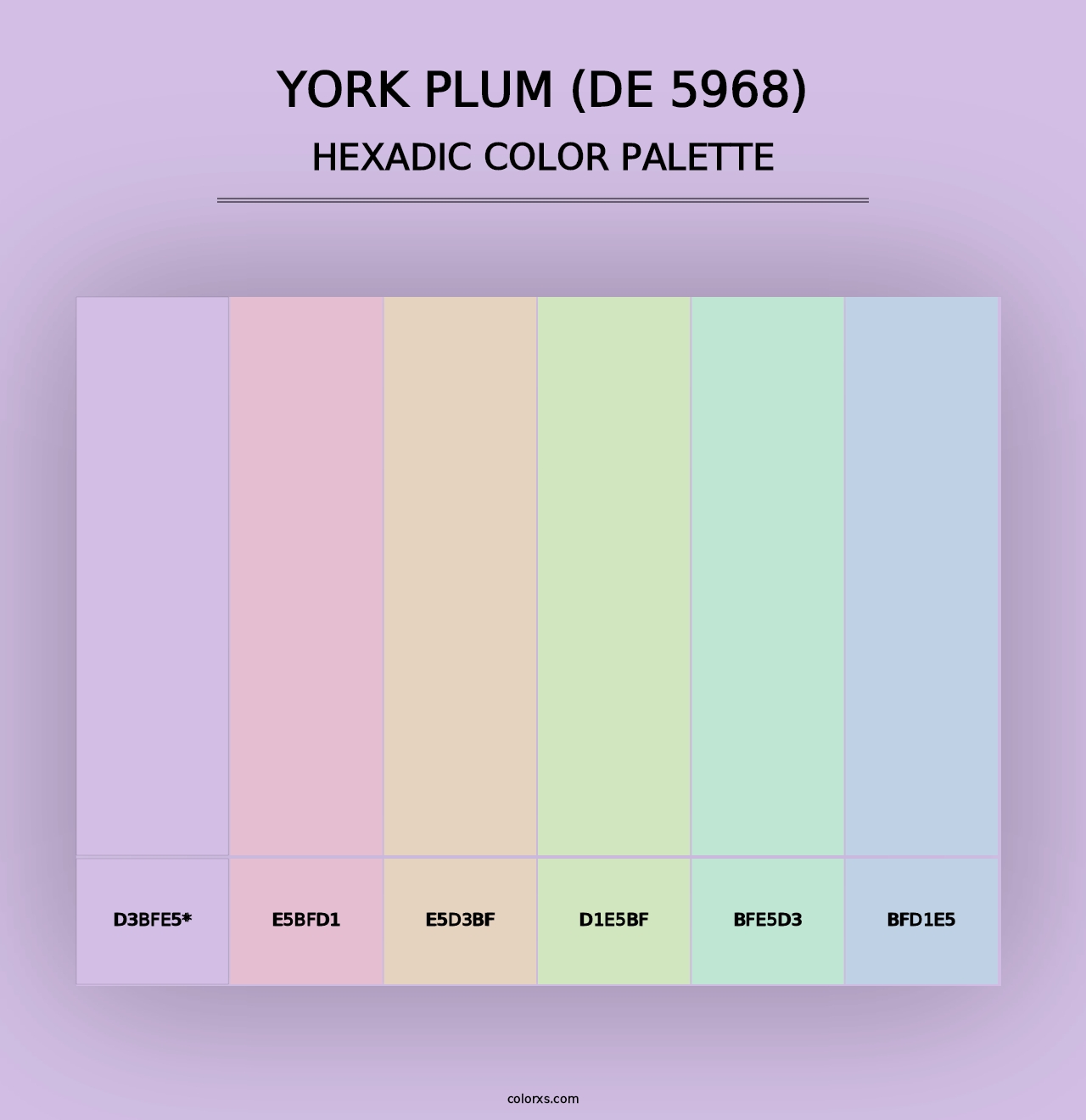 York Plum (DE 5968) - Hexadic Color Palette