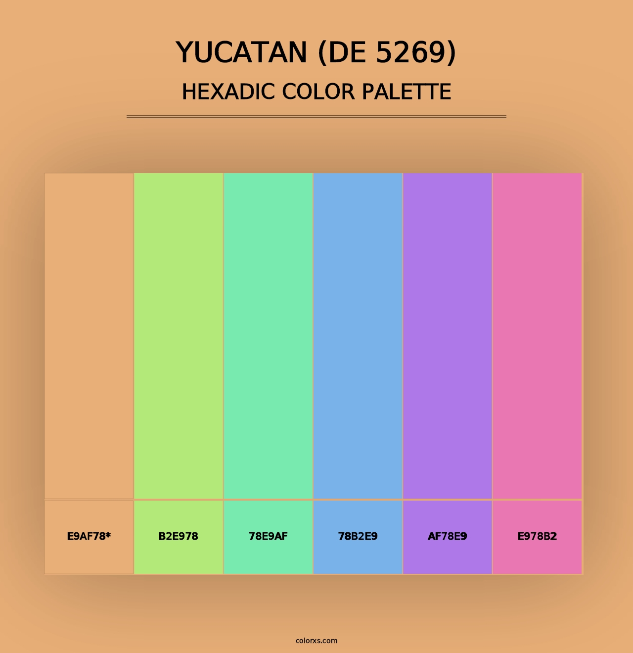 Yucatan (DE 5269) - Hexadic Color Palette