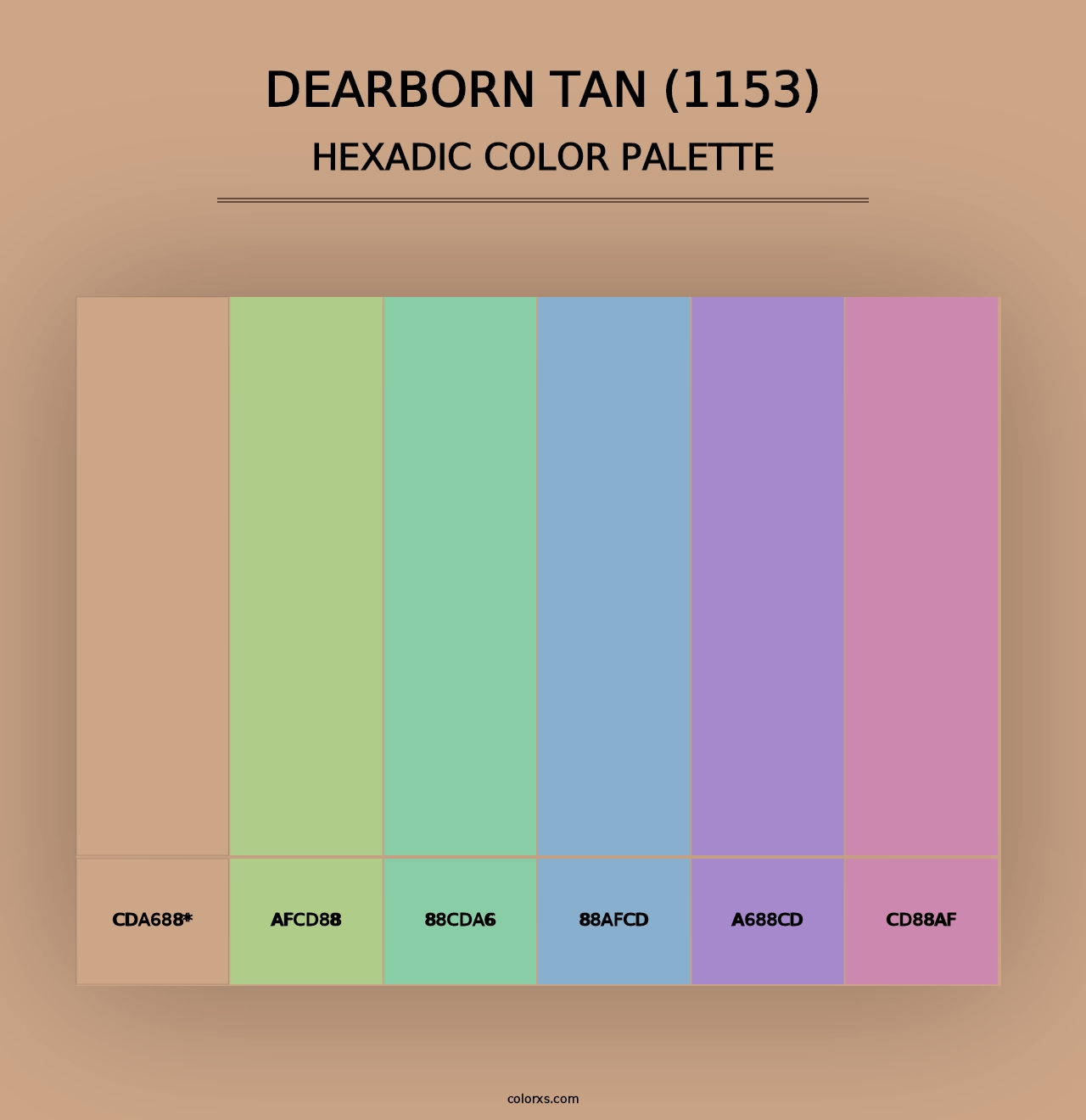 Dearborn Tan (1153) - Hexadic Color Palette