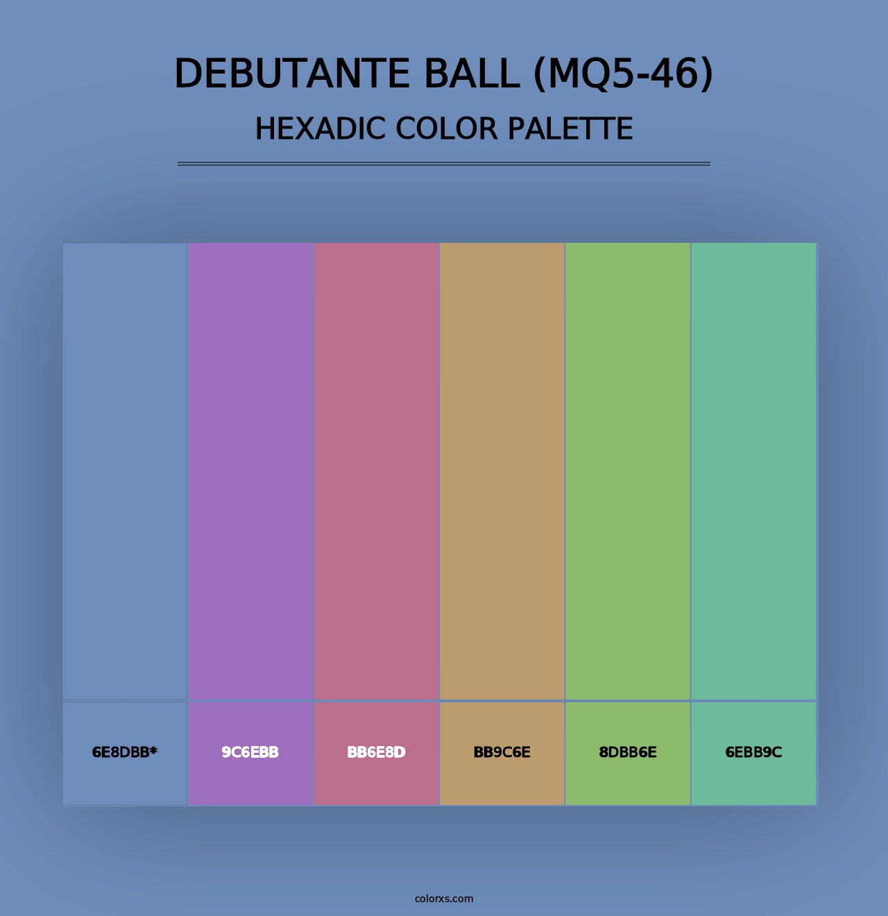 Debutante Ball (MQ5-46) - Hexadic Color Palette