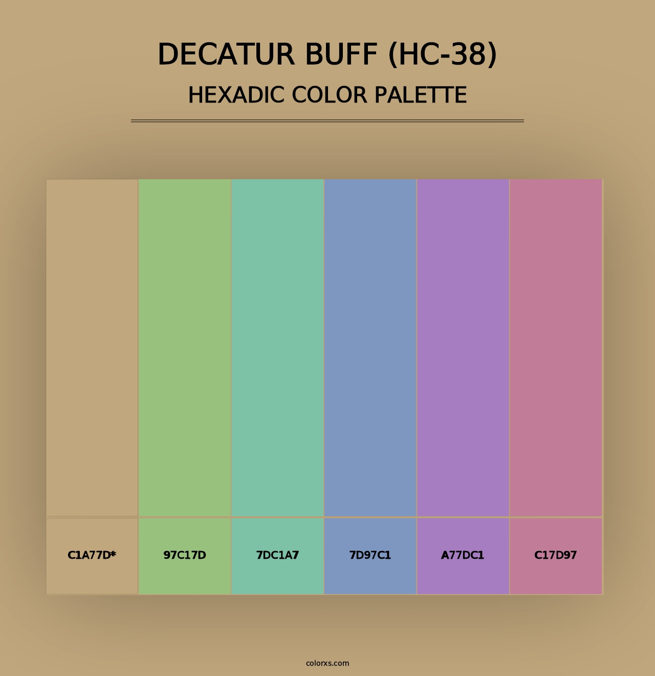 Decatur Buff (HC-38) - Hexadic Color Palette