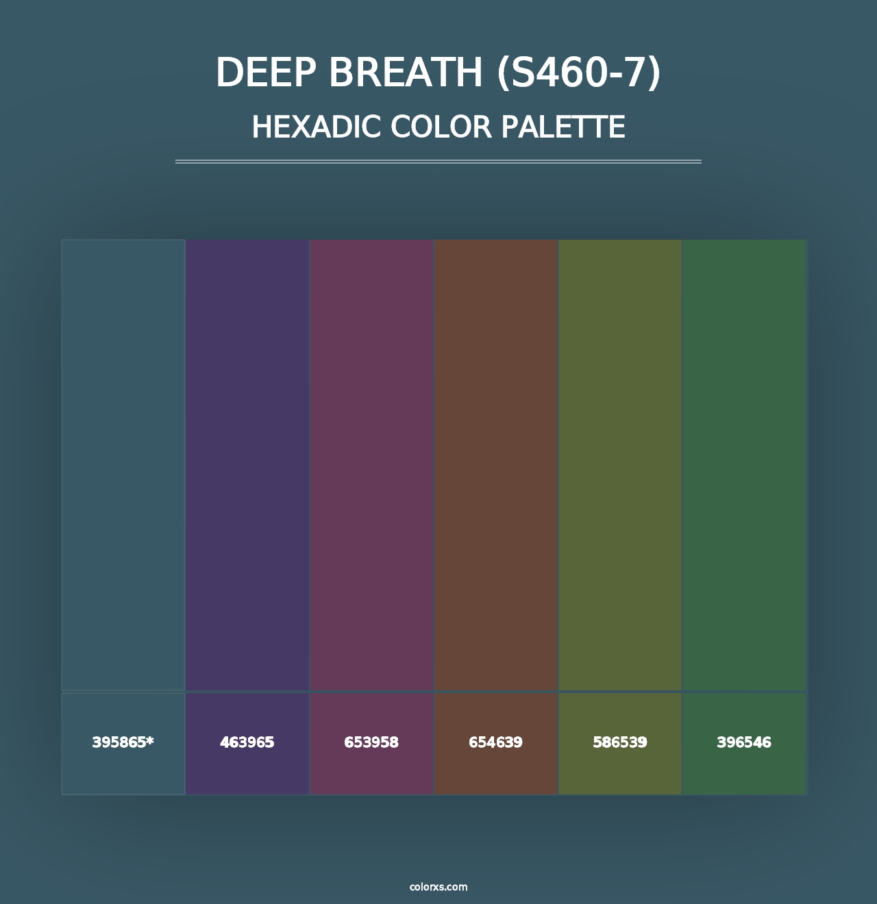 Deep Breath (S460-7) - Hexadic Color Palette