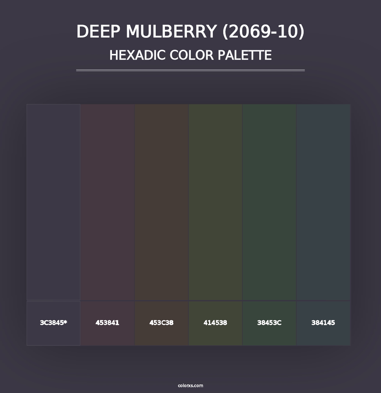 Deep Mulberry (2069-10) - Hexadic Color Palette