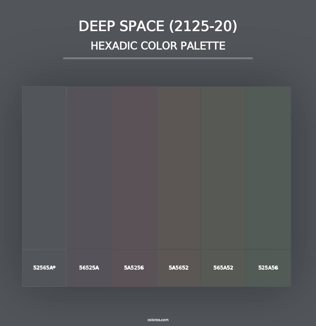 Deep Space (2125-20) - Hexadic Color Palette