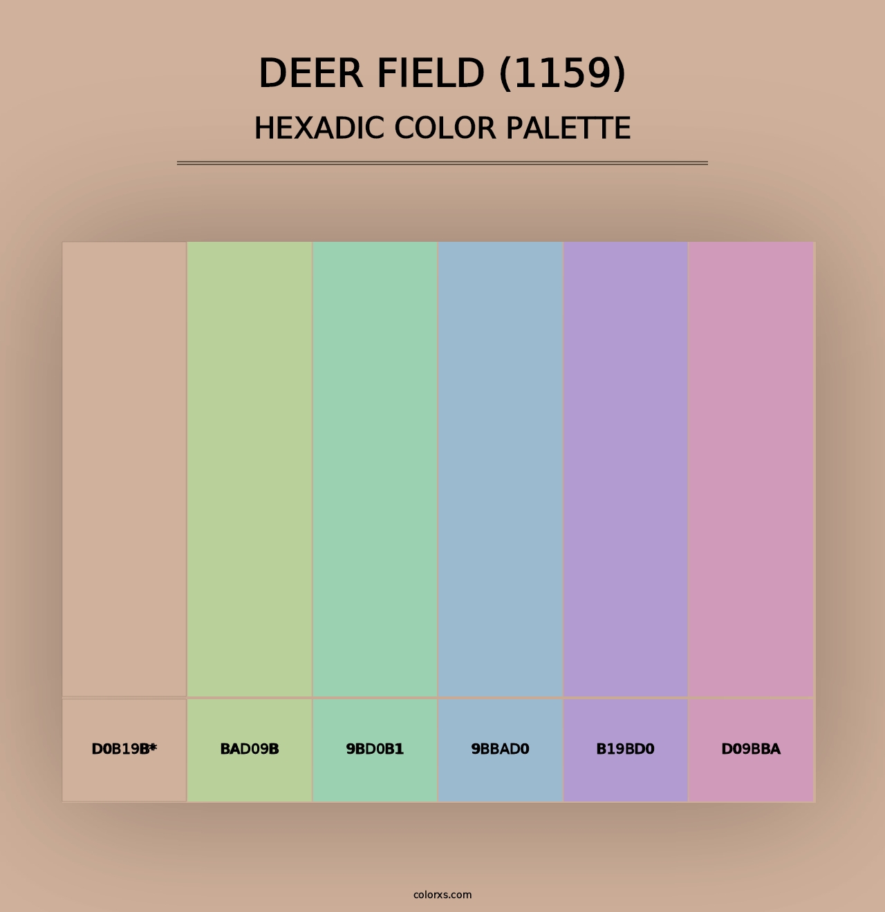 Deer Field (1159) - Hexadic Color Palette