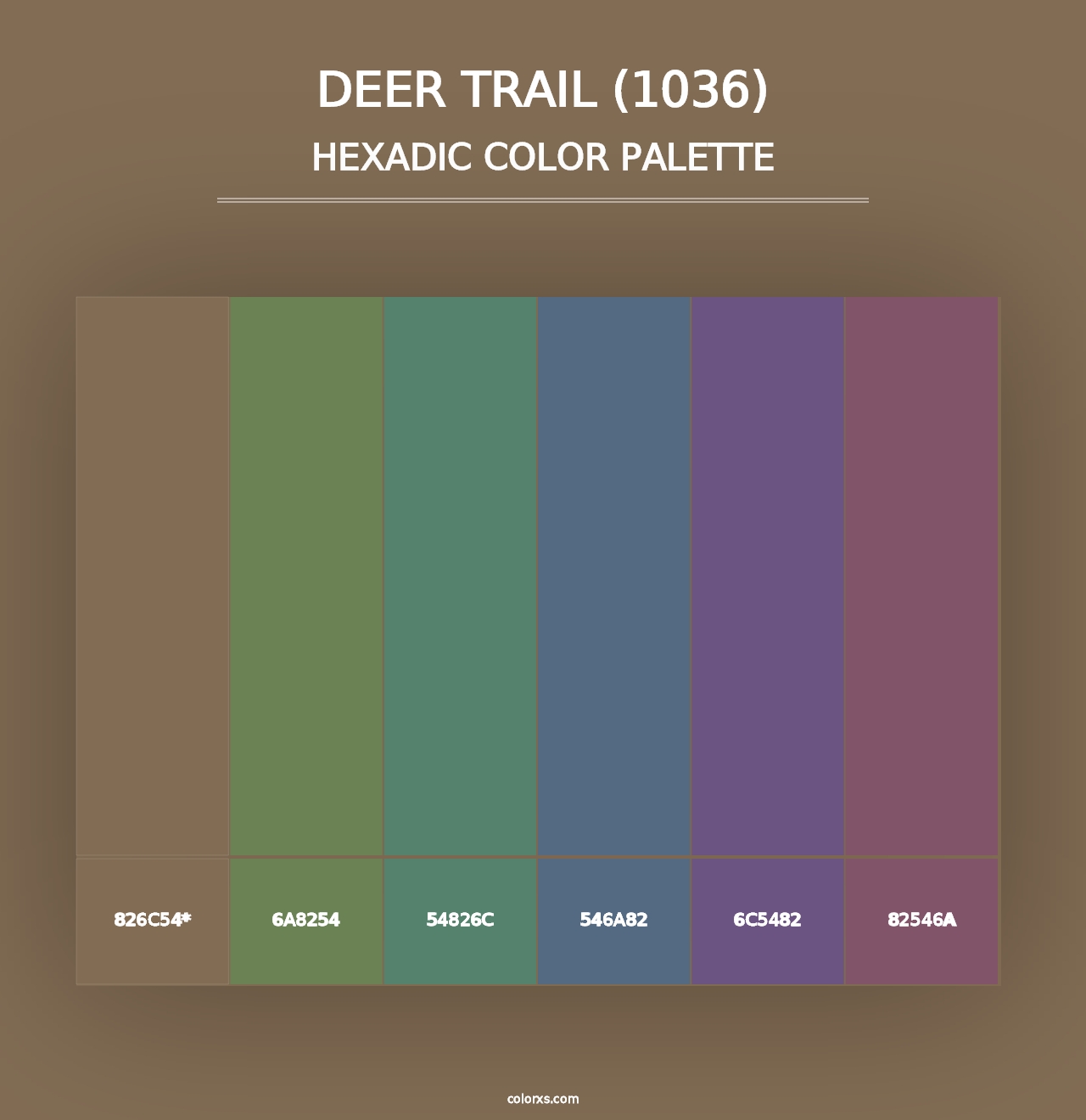 Deer Trail (1036) - Hexadic Color Palette