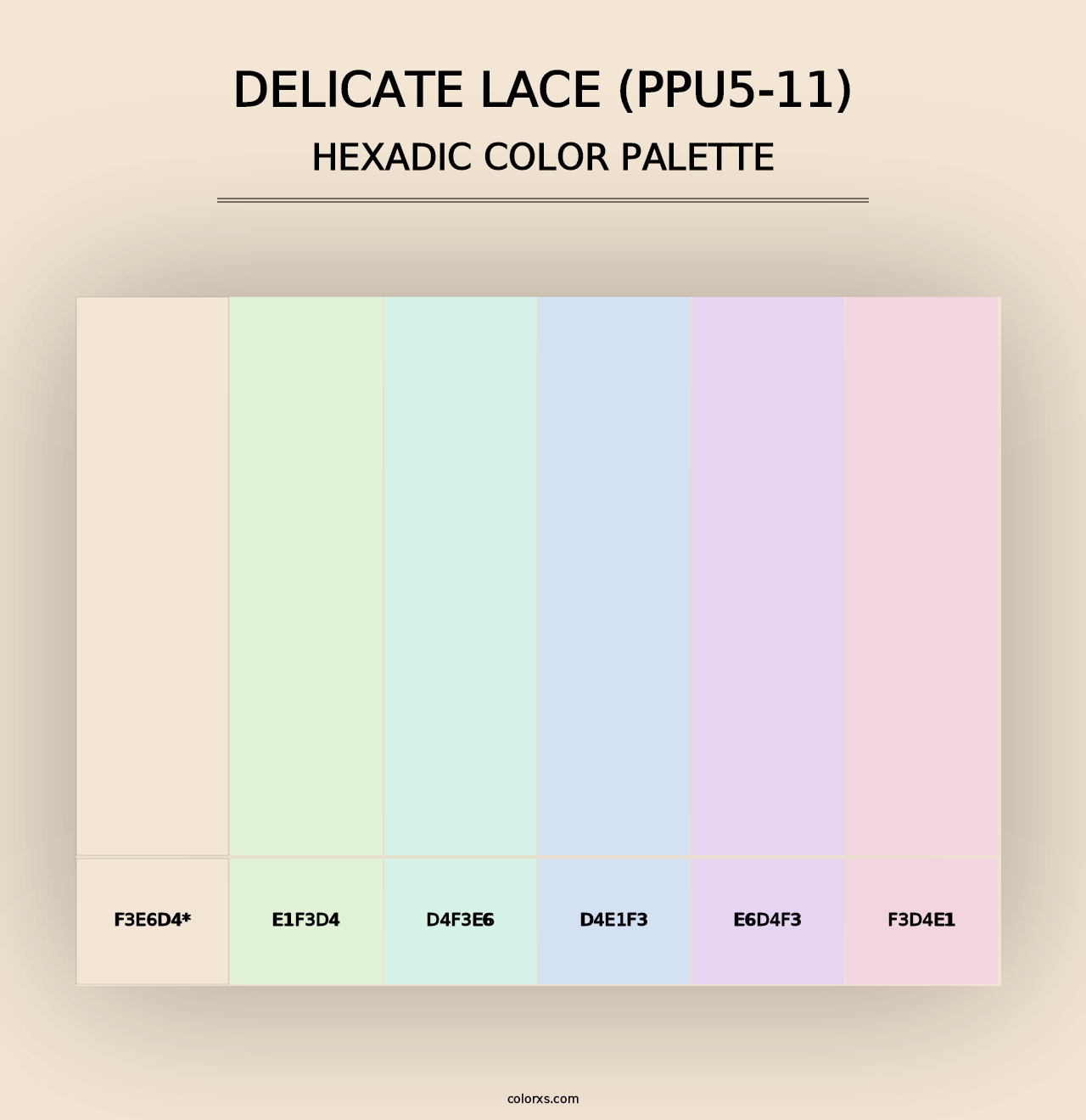 Delicate Lace (PPU5-11) - Hexadic Color Palette