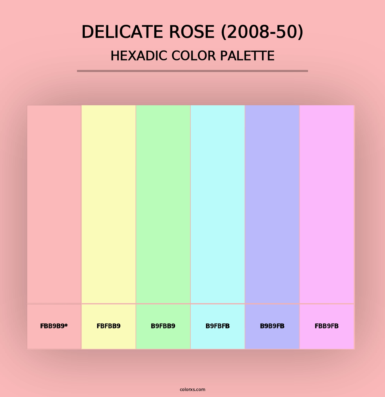 Delicate Rose (2008-50) - Hexadic Color Palette