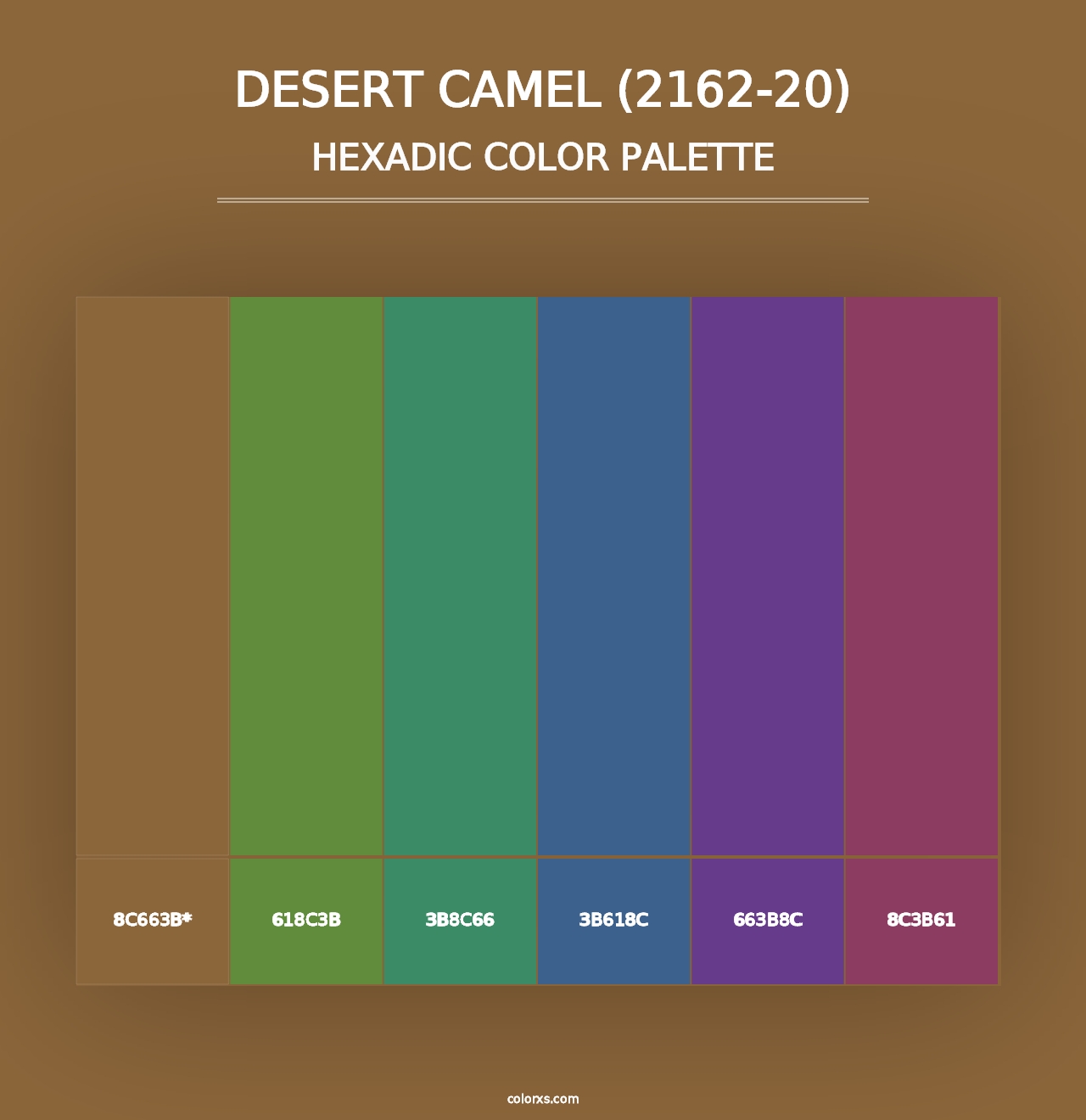 Desert Camel (2162-20) - Hexadic Color Palette