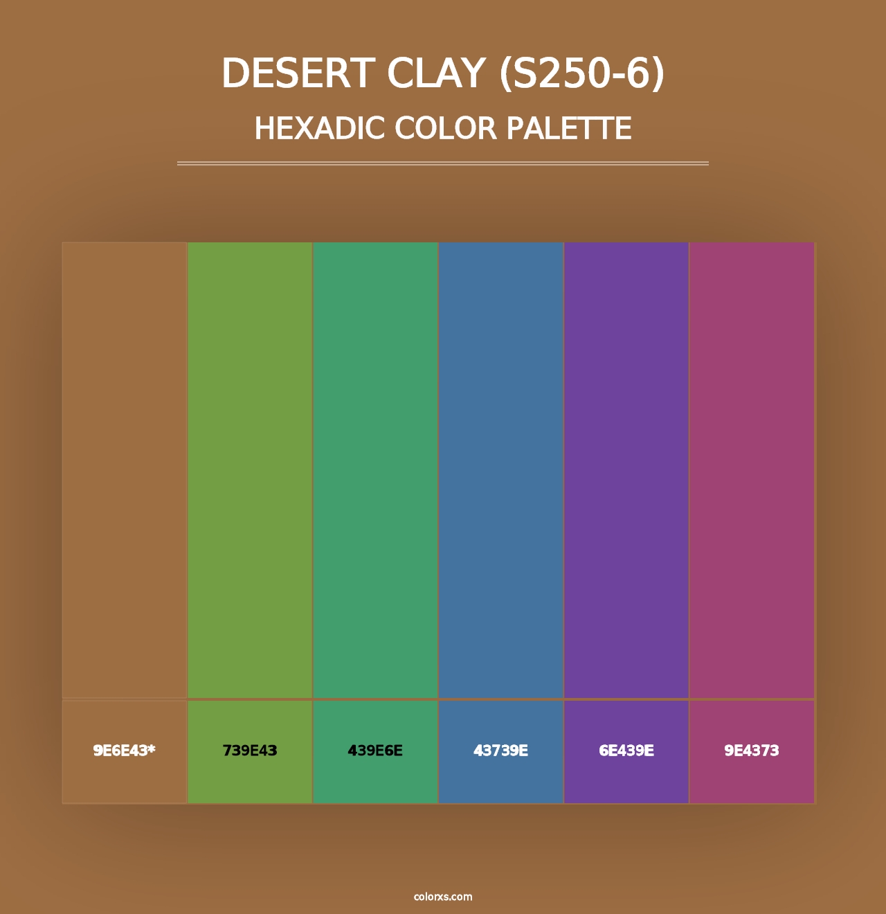 Desert Clay (S250-6) - Hexadic Color Palette