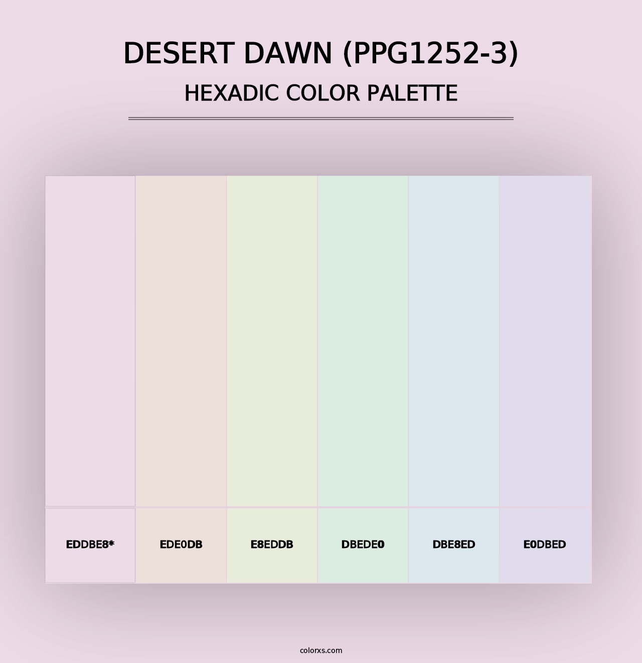 Desert Dawn (PPG1252-3) - Hexadic Color Palette